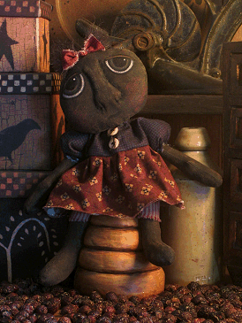 15 Black Doll from the Extreme Primitive Doll Collection IMMEDIATELY DOWNLOADABLE E-PATTERN Brynsworth