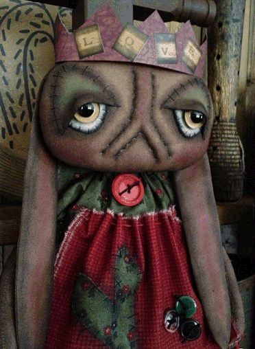 primitive rabbit doll