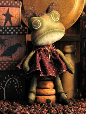 PATTERN Primitive Frog Doll Pattern TBP  