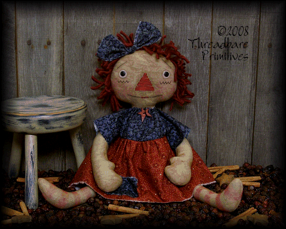 Raggedy Ann Annie Finished Doll 6896